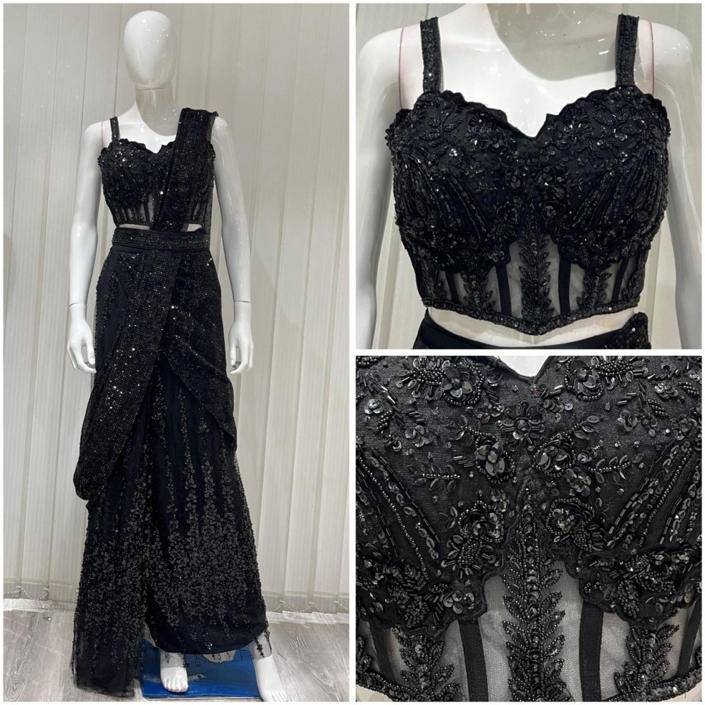 black coctail indowest hand work