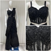 black coctail indowest hand work